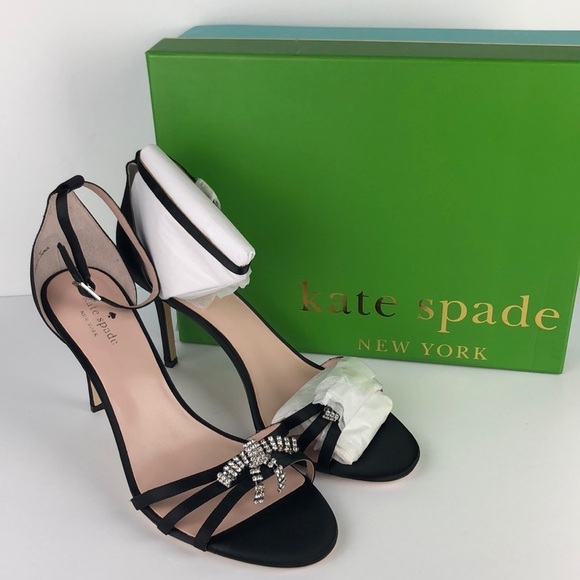NEW Kate Spade Ingrida Black Sleek Stiletto Heels 11 - Picture 2 of 14